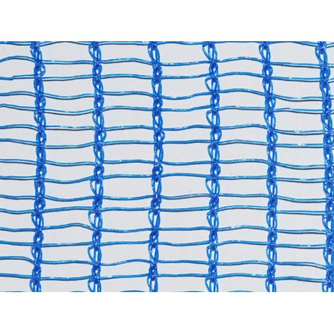 Filet échafaudage 50g/m² - Mailles rectangulaires - Pose rapide Bleu 3.07m x 20m