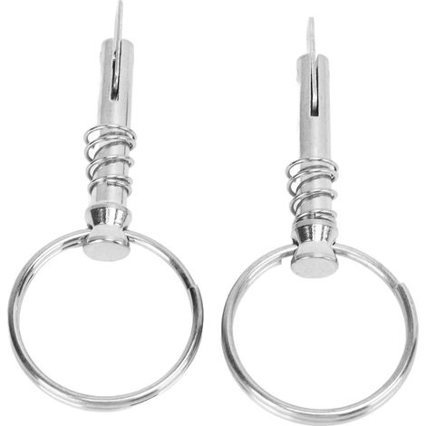 2 Pièces Goupille à Ressort en Acier Inoxydable pour Accastillage Bateau, Fixation Bimini Top et Équipement Marin (1/5)