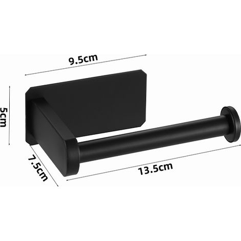 BEBUSINGOTO Portarrollos de papel higiénico de acero inoxidable - AKK5-noir