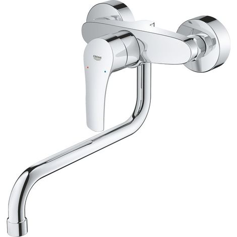 GROHE Eurosmart Einhand-Spültischarmatur, Wandmontage, Ausladung (1/5)