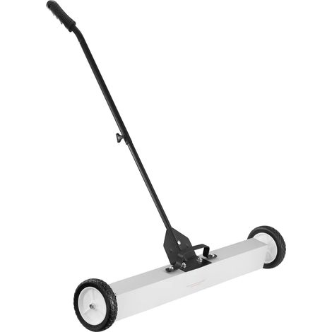 Balayeuse magnétique rotative, balayeuse magnétique à roues à pousser, balayeuse télescopique pour pelouse, aimant à haute puissance(74cm) (1/5)