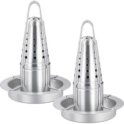 Lot de 2 Supports pour rôtissoire à Poulet Verticale en Acier Inoxydable Support de Cuisson pour Barbecue et Four 17 virgule 5 x 24 (1/5)