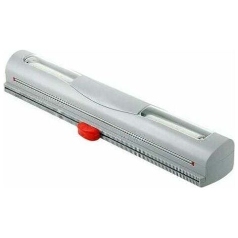 Plastic film dispenser, reusable cling film dispenser Refillable cling film dispenser, gray (1/4)