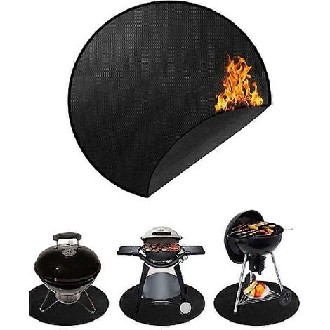 Tapis de foyer de 61 cm pour Solo Stove Mesa - Tapis ignifugé pour table, facile à nettoyer et résistant à l'huile (1/4)