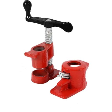 Abrazaderas mangueras plomería 3/4 pulgada y 6 minutos, para tuberías madera encoladas, liberación rápida, herramienta profesional carpintería hierro fundido
