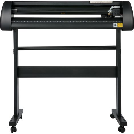 Mophorn 34" Vinyl-Schneideplottermaschine, 870 mm Papierzufuhr, Schilderherstellungsmaschine mit Ständer und Signmaster-Software, schwarz