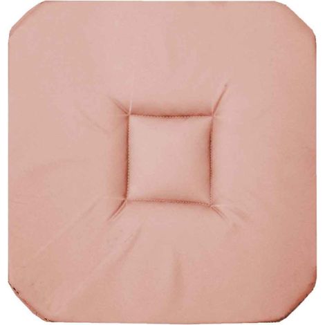 Galette de Chaise "Panama" 36x36cm Rose Poudré (1/3)