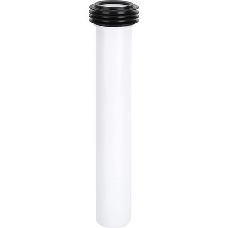 Tuyau de Chasse Eau de Toilette, 30cm Extension de tube de chasse, Tuyau de Chasse Eau Droit Allongé Dissimulé Blanc pour équipement de Salle de Bain (1/5)
