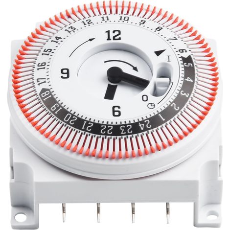 24 Hour Mechanical Timer with Industrial Timer 16A 250V for Home and Garden Wall Clock Applications (1/5)