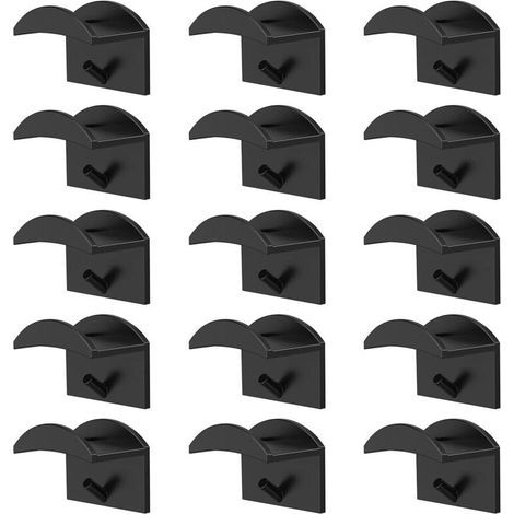 15 Pièces Porte De Casquette, Porte-Chapeaux De Baseball, Crochets Adhésifs Pour Chapeaux, Adhésifs Crochets Muraux Pour Chapeaux Pour Casquettes De Baseball,Écharpes,Sac à Main