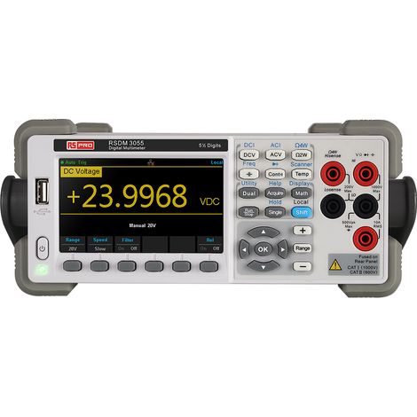 Multimètre RSDM3055A RS PRO de table, 750V c.a. 10A c.a. ( Prix pour 1 )