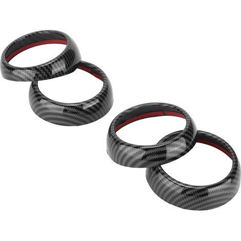 Embellecedores de rejilla de ventilación de repuesto estilo fibra de carbono para Smart Fortwo/Forfour 453 2015-2021 (1/5)