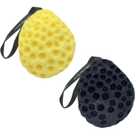 Éponge de bain, luffa exfoliant pour le corps, éponge de douche pour hommes et femmes (1/5)