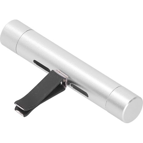 Désodorisant pour grille d'aération de voiture, climatisation, parfum d'aromathérapie, non toxique, sans produits chimiques, alliage d'aluminium (argent) (1/5)