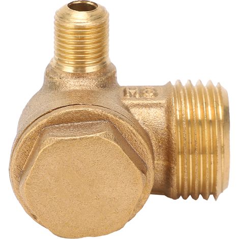 Clapet anti-retour 3 voies pour compresseur d'air, filetage mâle, accessoires 1/2x14x10 en laiton (1/5)
