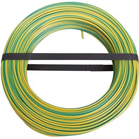 Nexans H07V-U elektrisches Kabel grün 2,5 mm² 100 m