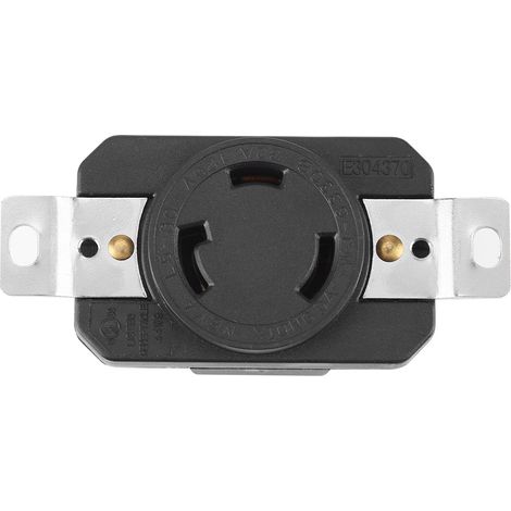 Prise femelle à verrouillage par vis NEMA L5-30R 30A 125V pour câble de raccordement de générateur (1/5)