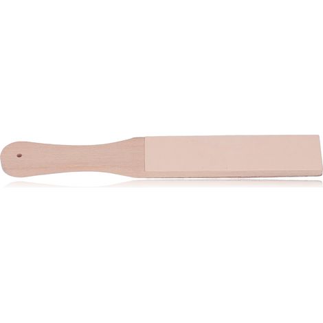 Strop Double Face en Cuir pour Affûtage, Finition Portable en Hêtre pour Couteaux et Outils (1/5)