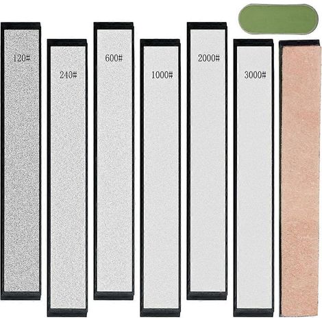 Diamant-Schärfstein-Set, 6-teiliges Set mit rutschfester Unterseite