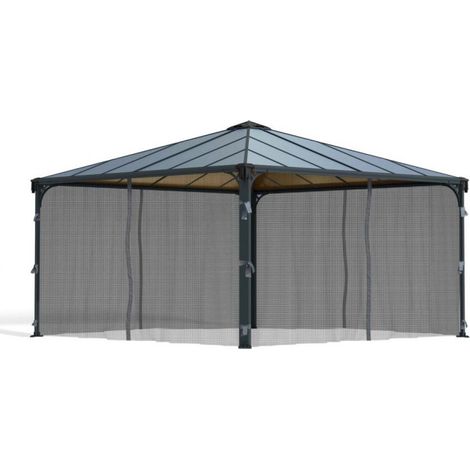 Net Square Gazebo 4X 4380X2140 - L436 x W436 x H217 cm