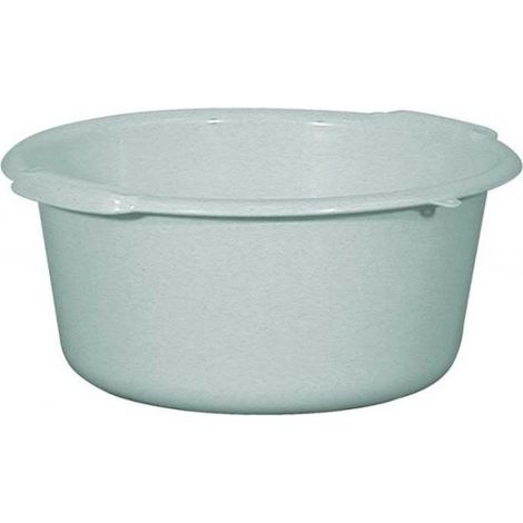 Bassine ronde 20L ø44cm – Polyéthylène léger – Préhension sous collerette – Empilable pour rangement facile – Aluminium Et Plastique (1/2)