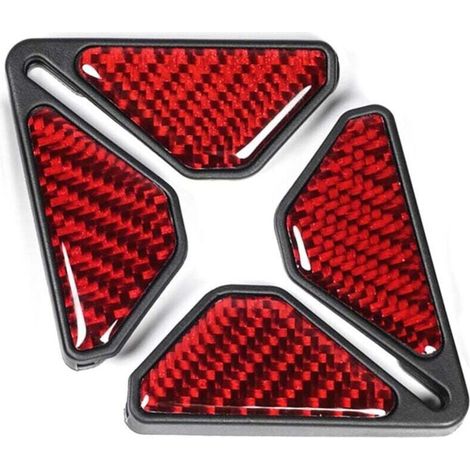 (Rouge, 1 paire) Protection d'angle de portière de voiture universelle, protection d'angle anti-collision pour pare-chocs, anti-rayures (1/4)