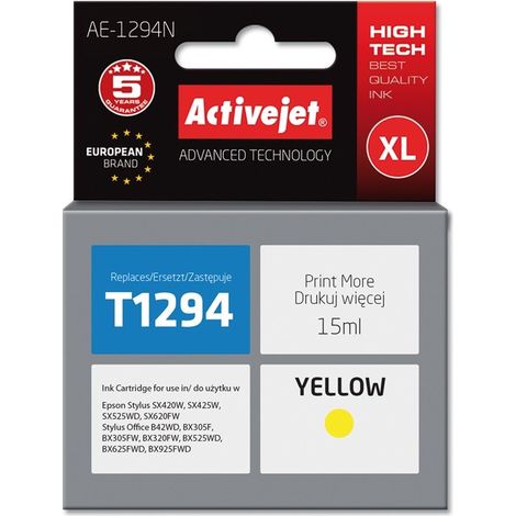 Activejet AE-1294N Supreme – Gelbe Tinte für Epson-Drucker