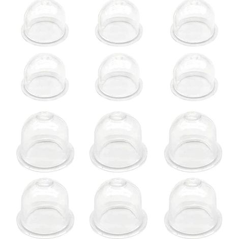 Pompe d'amorçage blanche, 6 pièces x 19 mm / 6 pièces x 22 mm, carburateur, godet d'huile, bouchon d'amorçage, pompe à carburant pour débroussailleuse, tondeuse à gazon, tronçonneuse à essence (1/5)