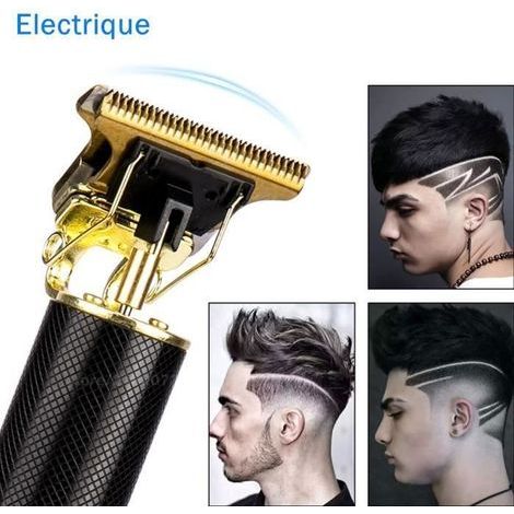 Tondeuse Cheveux Professionnelle Hommes Enfants Famille Animaux Rasoir Electriques Barbe sans fil Noir Domestique Salon de Coiffure (1/4)