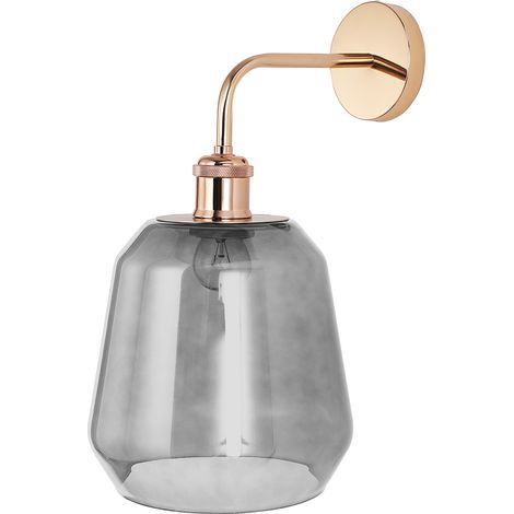 Wall Lamp - Glass Shade - Alessia Grey transparent