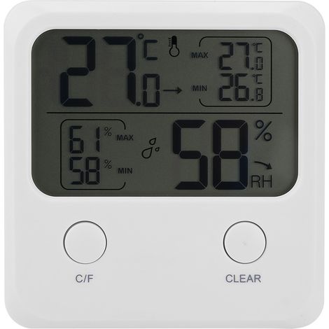 Digital Electronic Thermometer Hygrometer Indoor Humidity Temperature for Home Office (1/5)