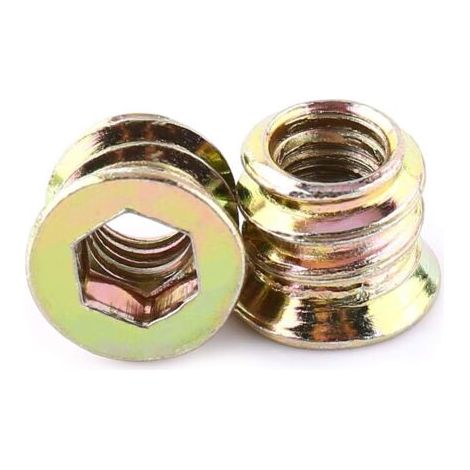 Ensemble de 20 pièces, M6 10mm kit de vis à tête plate creuse hexagonale en carbone galvanisé à filetage complet (1/5)