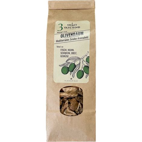 Cippato di olivo per grigliate e affumicature 500 ml (1/4)