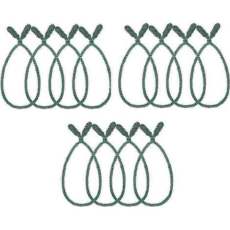 Packung mit 12 wiederverwendbaren und flexiblen 50 cm (20 Zoll) langen Weihnachtsgirlandenbändern, ideal für Girlanden, Kränze und Treppengeländer. (1/5)