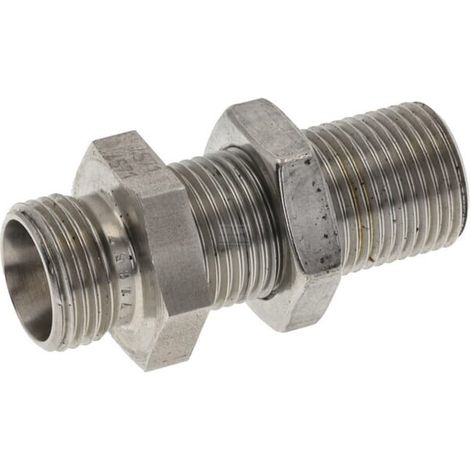 Nipplo passaparete 12L inox PH HYDRAULIK GSS12LSS (1/3)