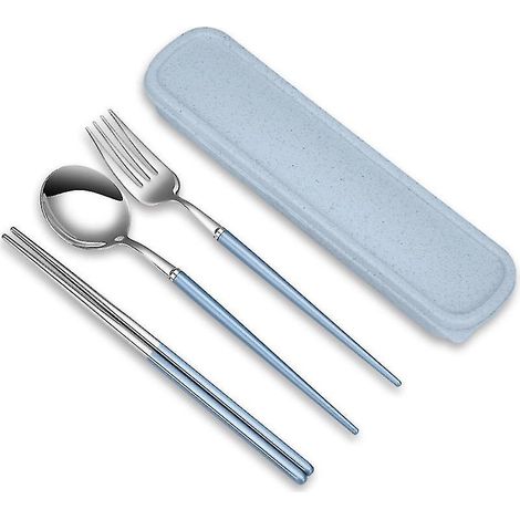Ensemble de 3 couverts (baguettes et fourchette)
