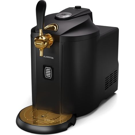 Klarstein Beerkules Dispensador de cerveza  Para barriles de 5 litros  Compresor de refrigeración  Pantalla led  6 niveles de temperatura