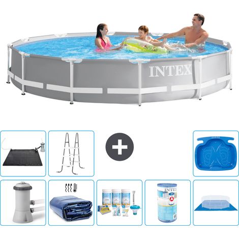Intex Piscina Prism Frame Rotonda - 366x76 cm - 8-pezzi  S42123