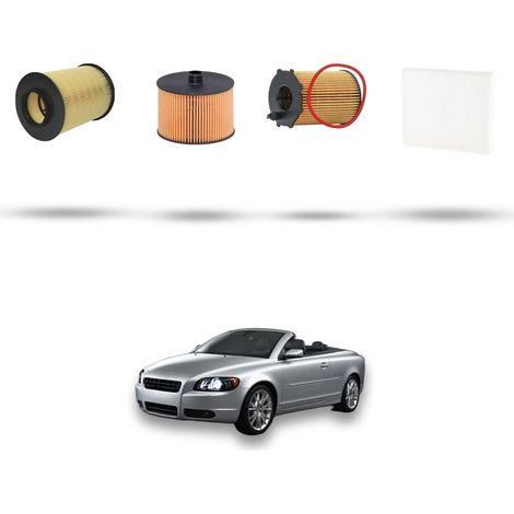 Kit tagliando 4 filtri compatibile con Volvo C70 II 2.0 Diesel 100kw Dal 2008 (1/5)