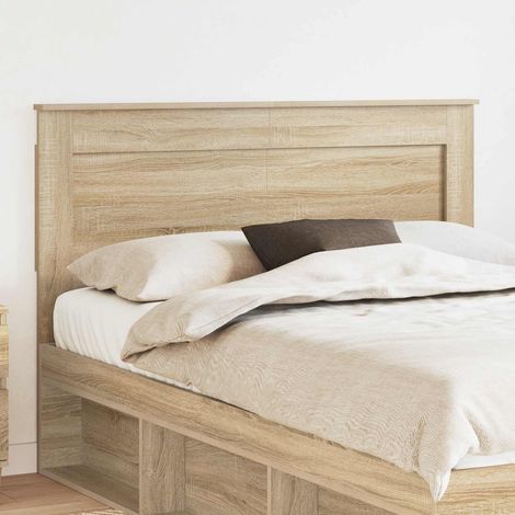 vidaXL Cabecero Roble Sonoma Madera de ingeniería (1/5)