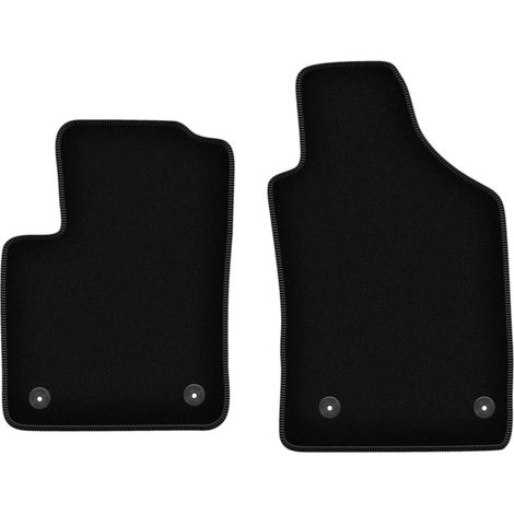 Tapis de sol avant basiques en velours pour : Fiat 500 FL hatchback (2013-2019) (1/5)