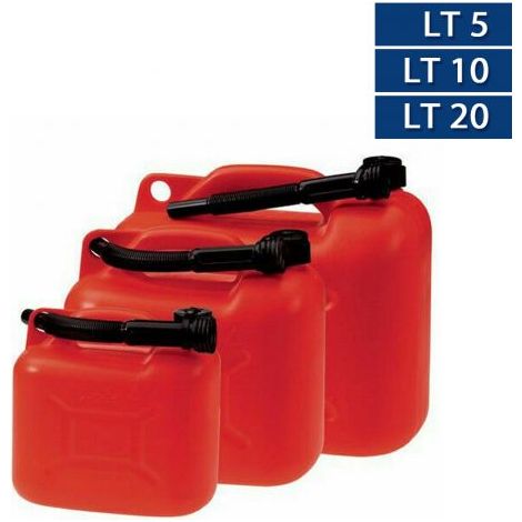 Tanica nera in plastica 5 lt