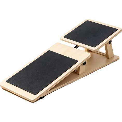 Tabla de equilibrio, material de madera, dimensiones 30 x 30 x 5 cm, adecuada para la rehabilitación del tobillo, mejora el equilibrio, superficie antideslizante para mayor seguridad. (1/5)