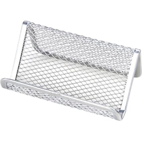 Support Téléphone Et Porte-cartes De Visite - En Métal - 10 x 6 x 4,5 cm - Pour Bureau Maison École - 1 Pièce (1/5)