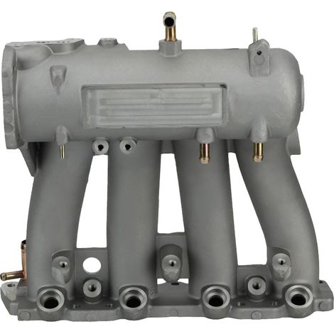 Qiilu Ansaugkrümmer für Rennmotoren, passend für D-Serie D15/D16, CRX/Del Sol (1988–2000), Silber