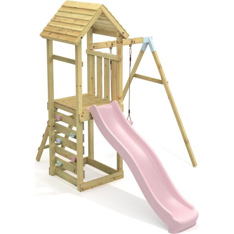 Rebo Climbing Frame with Swing and Slide - Rushmore (1/5)