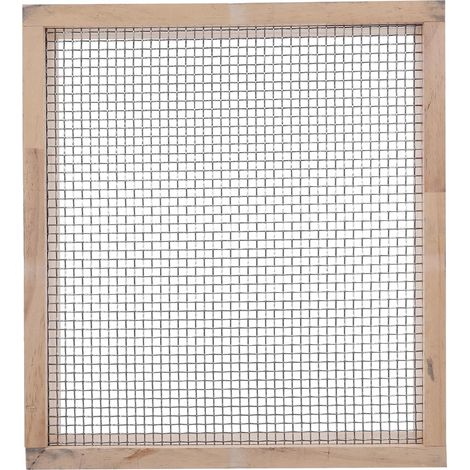 Tamis à Sol en Bois avec Maille Métallique 5x5 Mm Outil de Jardinage pour Tamiser Terre, Compost et Sable Tamis Manuel Polyvalent pour Jardin, Bonsaï et Compostage Extérieur (1/5)