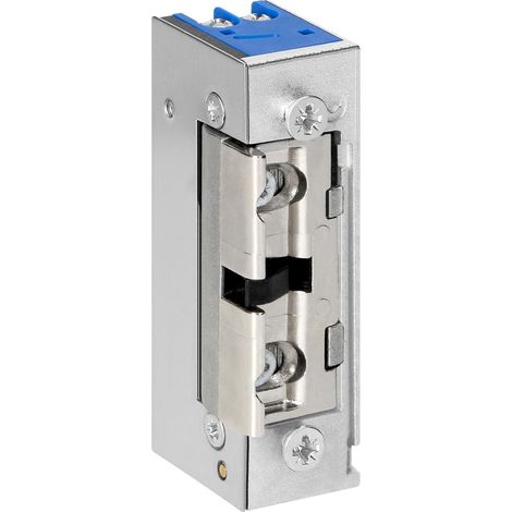 1 - Gâche Électrique - Serrure Portillon - Symétrique Mémoire 10-24V AC/DC - Pour Interphone Extérieur Droite Gauche - Inox - 71x20x28mm