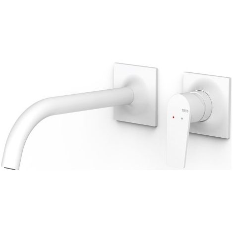 Pièce apparente pour élément encastré de lavabo Project Blanc mat - TRES 22130002BM