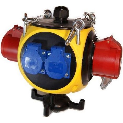 Scatola di distribuzione PCE Pegasus 16a 5p 2 prese IP44
